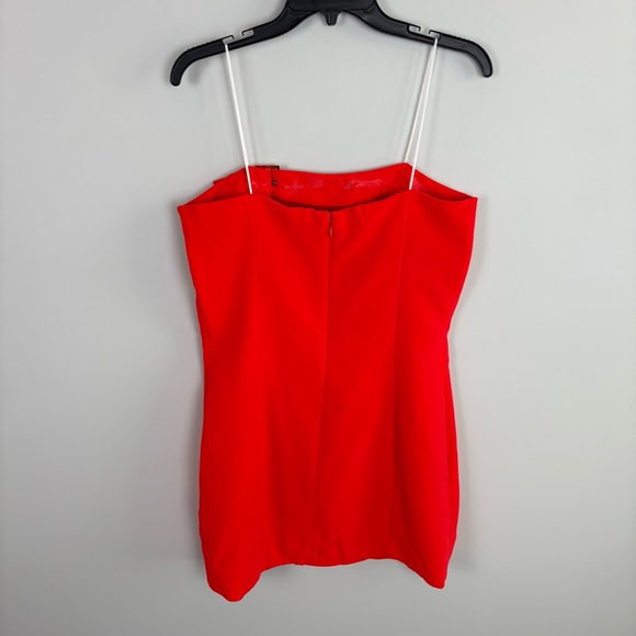 Amanda Uprichard x REVOLVE Edison Mini Dress in Crimson Size L - Picture 4 of 12